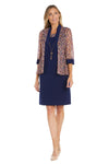 Mother of the Bride Dresses Short Mother of the Bride Jacket Dress Navy/Multi