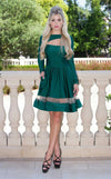 Cocktail Dresses A Line Homecoming Long Sleeve Cocktail Dress Hunter