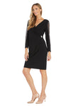 Mother of the Bride Dresses Short Mother of the Bride Long Sleeve Dress Black