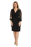 Cocktail Dresses Long Sleeve Cocktail Mother of the Bride Short Dress Black