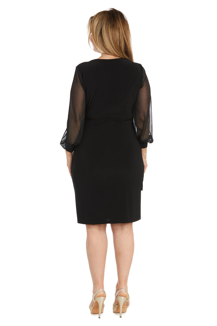 Cocktail Dresses Long Sleeve Cocktail Mother of the Bride Short Dress Black