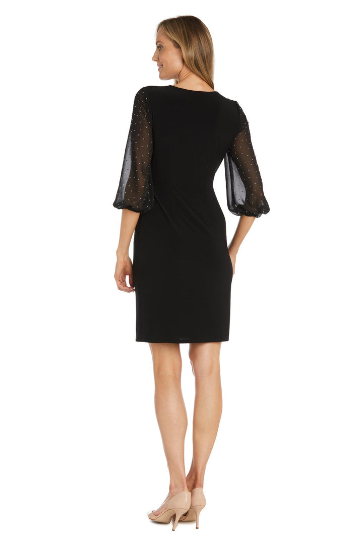 Mother of the Bride Dresses Cocktail Mother of the Bride Short Wrap Dress Black