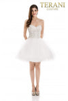 Cocktail Dresses Homecoming Short A Line Cocktail Dress White