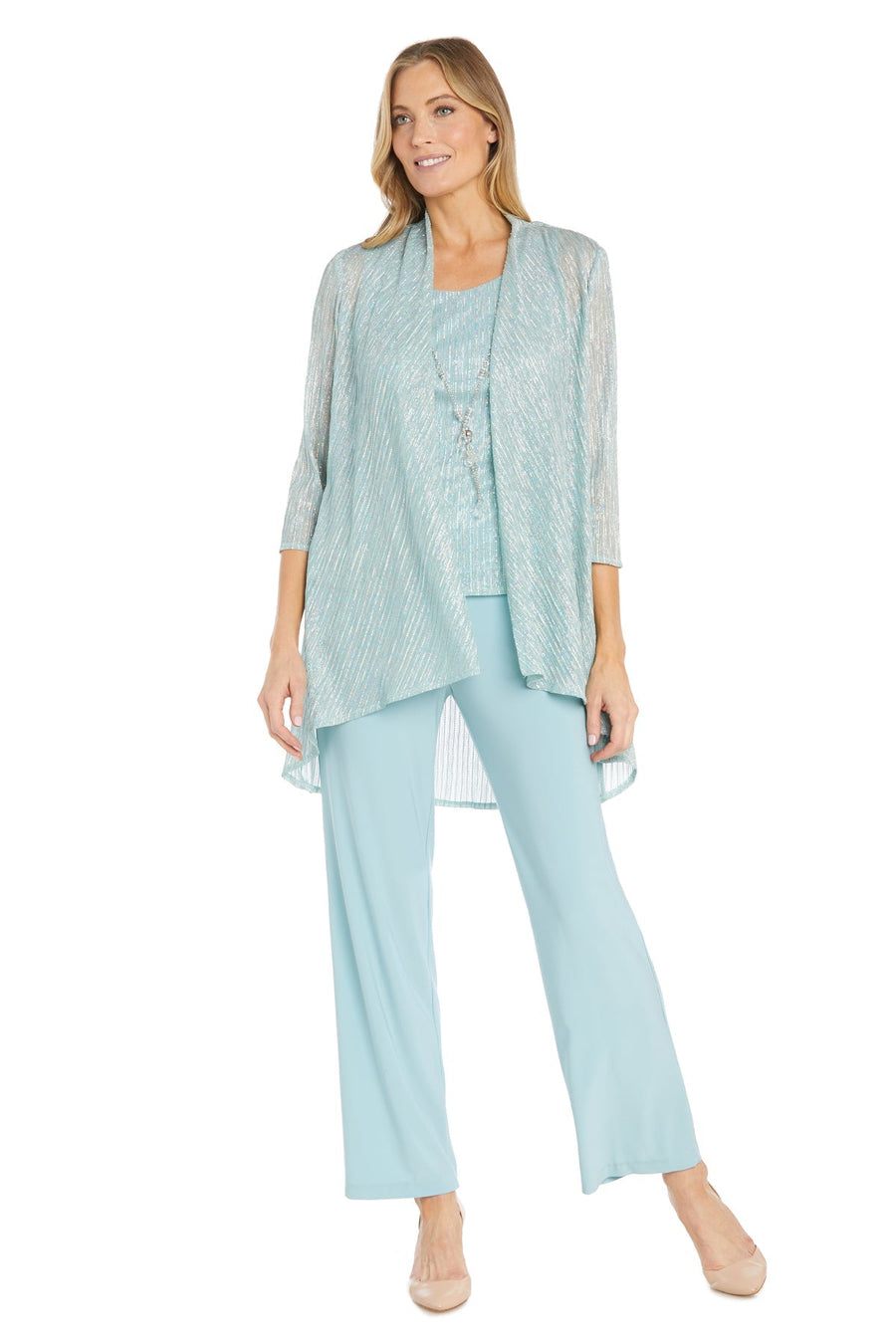 Pant Suit Long Formal Sequim Petite Jacket Pant Suit Seafoam