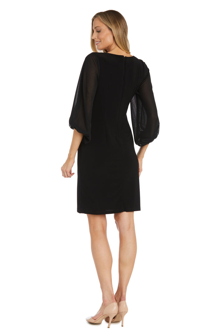 Mother of the Bride Dresses Short Fitted Cocktail Mother of the Bride Dress Black