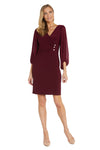 Mother of the Bride Dresses Short Fitted Cocktail Mother of the Bride Dress Merlot
