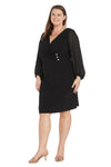 Plus Size Dresses Short Fitted Cocktail Plus Size Mother of the Bride Dress Black