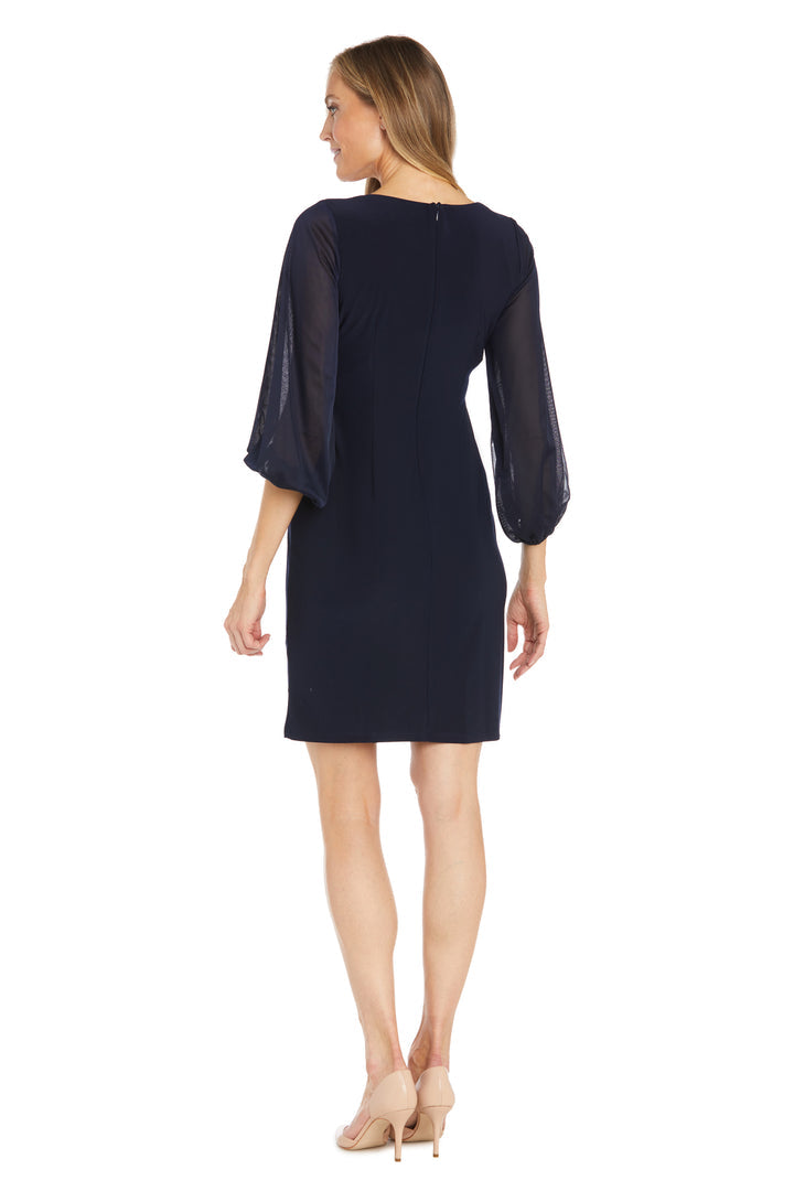 Mother of the Bride Dresses Short Fitted Cocktail Mother of the Bride Dress Navy