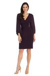 Mother of the Bride Dresses Short Fitted Cocktail Mother of the Bride Dress Plum