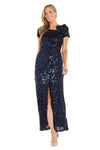 Mother of the Bride Dresses Mother of the Bride Long Formal Sequin  Dress Navy