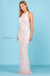 Prom Dresses Prom Long Sequin Formal Beaded Dress Blush/Pearl