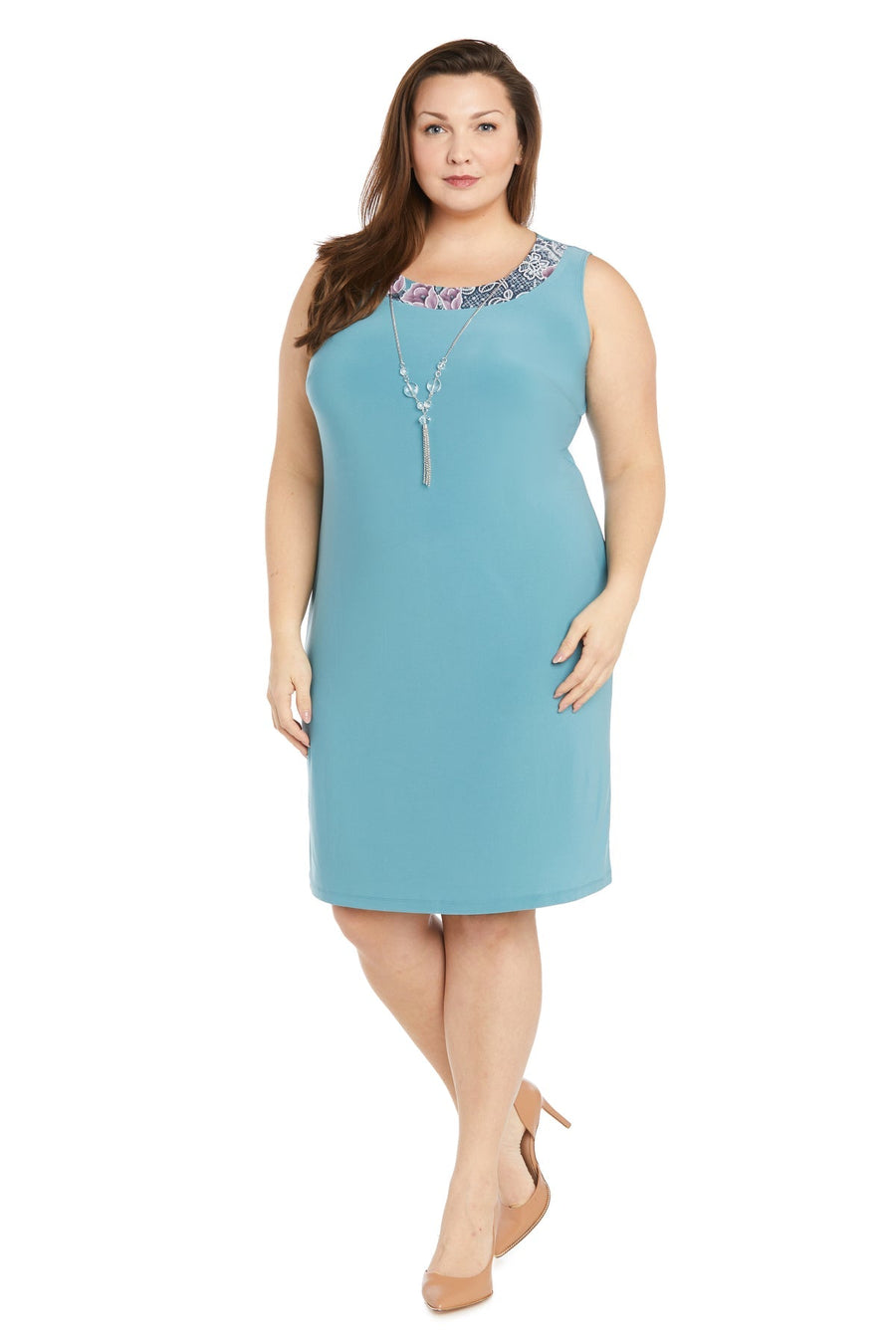 Plus Size Dresses Short Plus Size Mother of the Bride Print Jacket Dress Blue