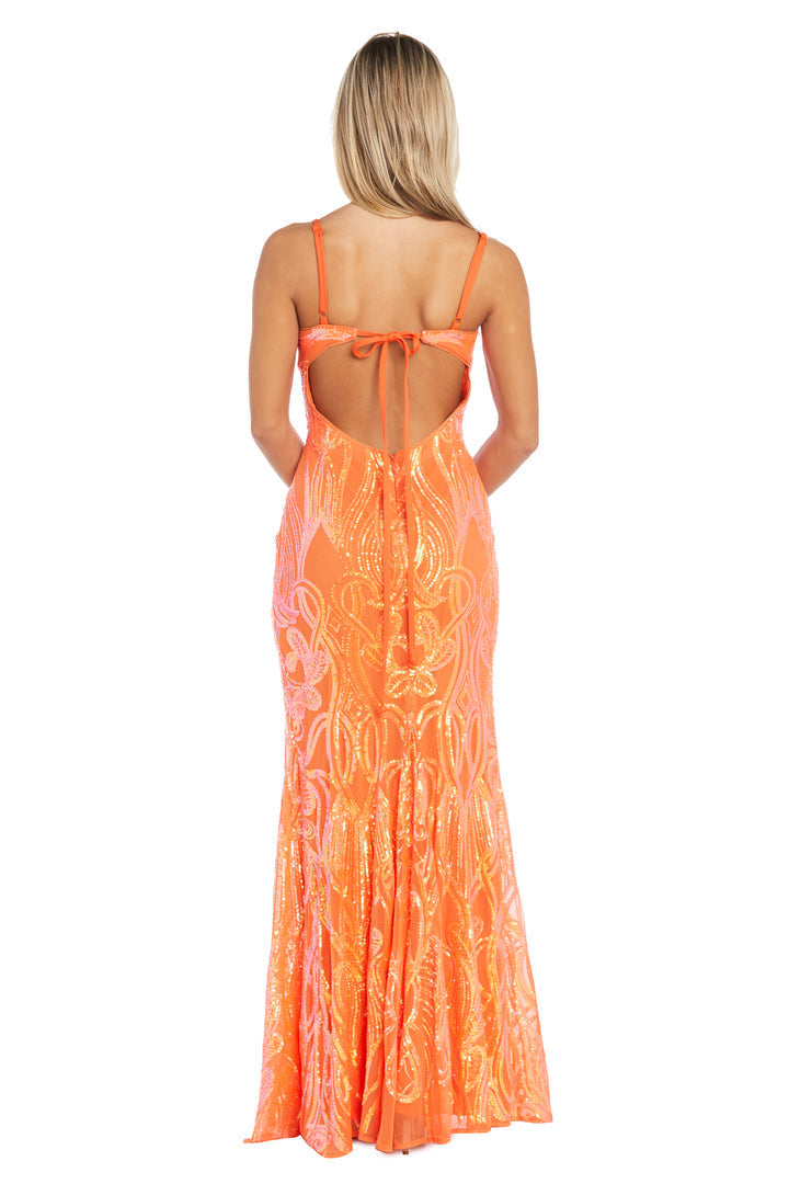 Formal Dresses Long Formal Sequin Fitted Prom Dress Orangina