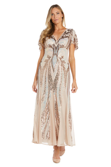 Mother of the Bride Dresses Long Formal Mother of the Bride Sequin Petite Dress Champagne