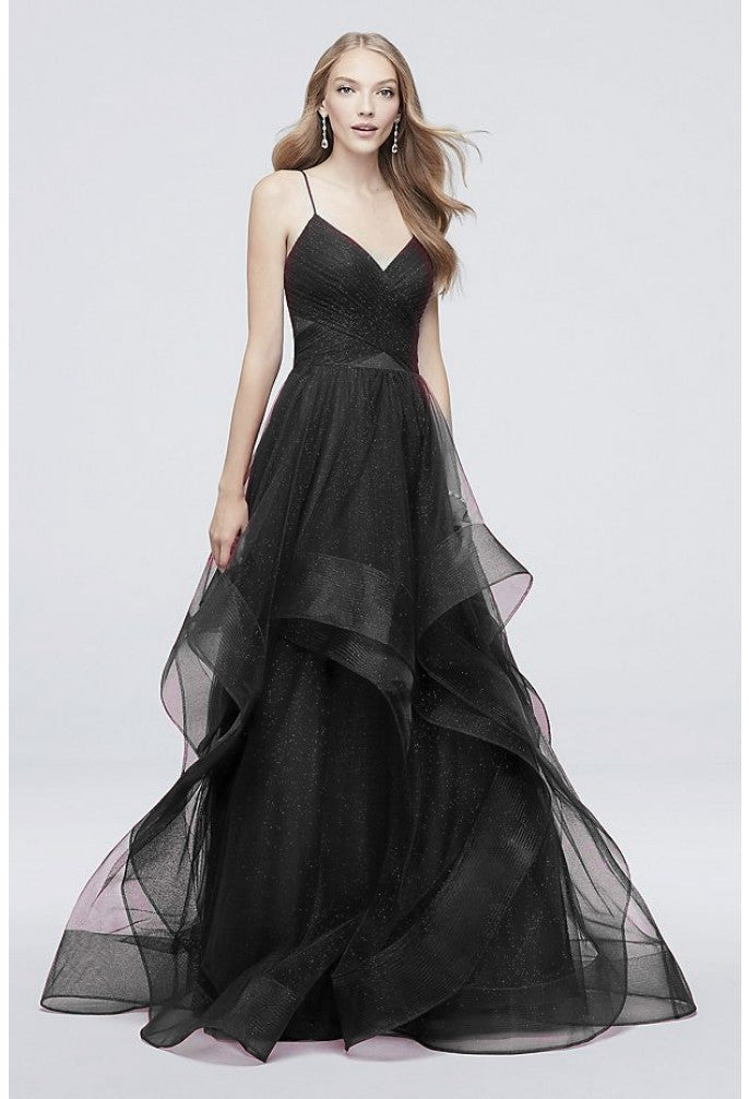Prom Dresses Long Ball Gown Prom Glitter Formal Dress Black