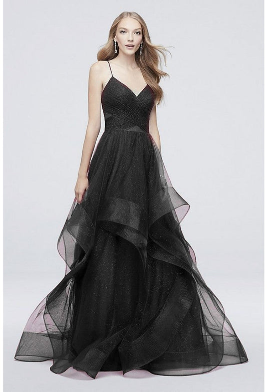 Prom Dresses Long Ball Gown Prom Glitter Formal Dress Black