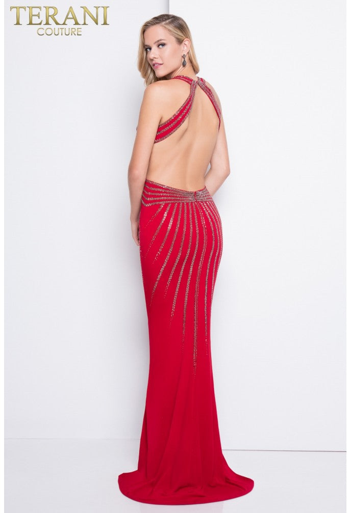 Prom Dresses Long Formal Fitted Prom Dress Red