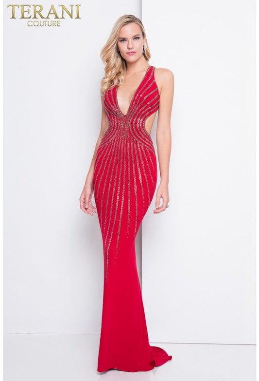 Prom Dresses Long Formal Fitted Prom Dress Red