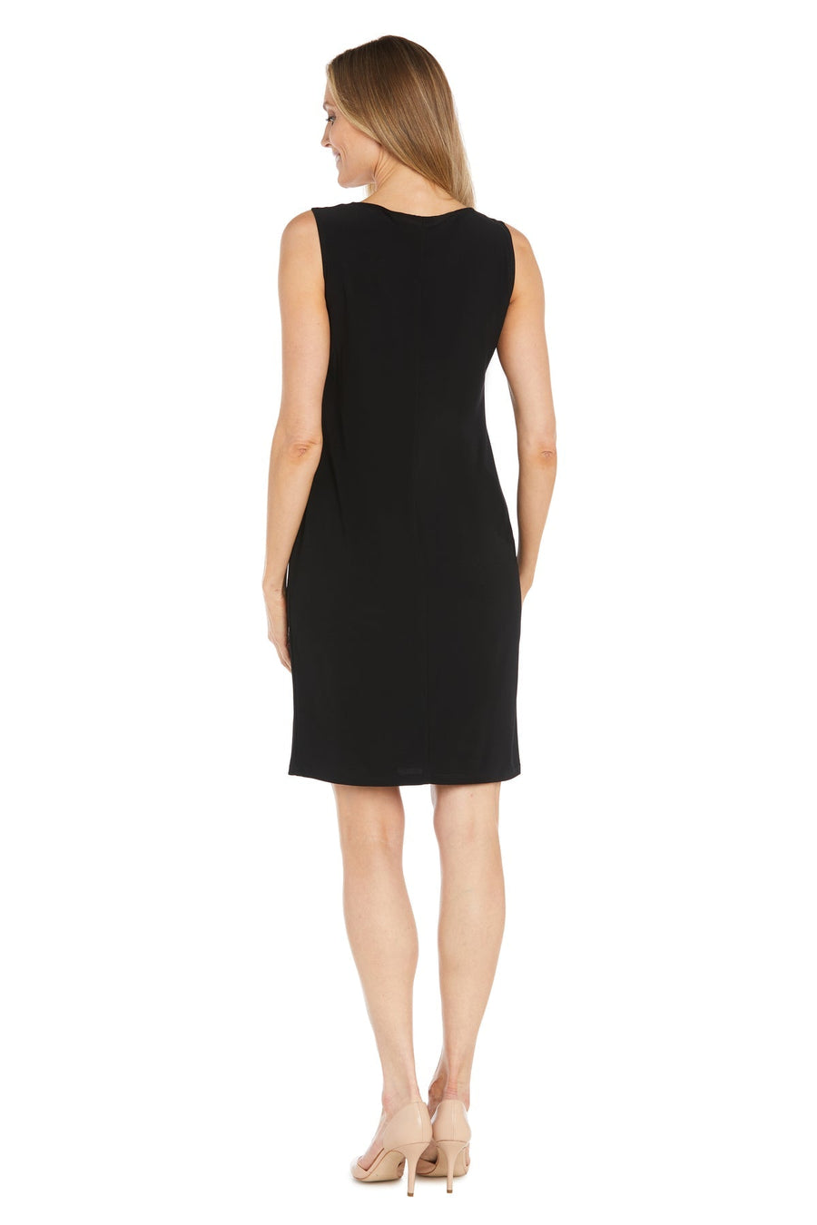 Mother of the Bride Dresses Short Pleated Printed Jacket Mother of the Bride Dress Black/White