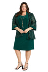Plus Size Dresses Plus Size Short Mother of the Bride Jacket Dress Emerald