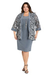 Plus Size Dresses Plus Size Short Mother of the Bride Jacket DressCoal