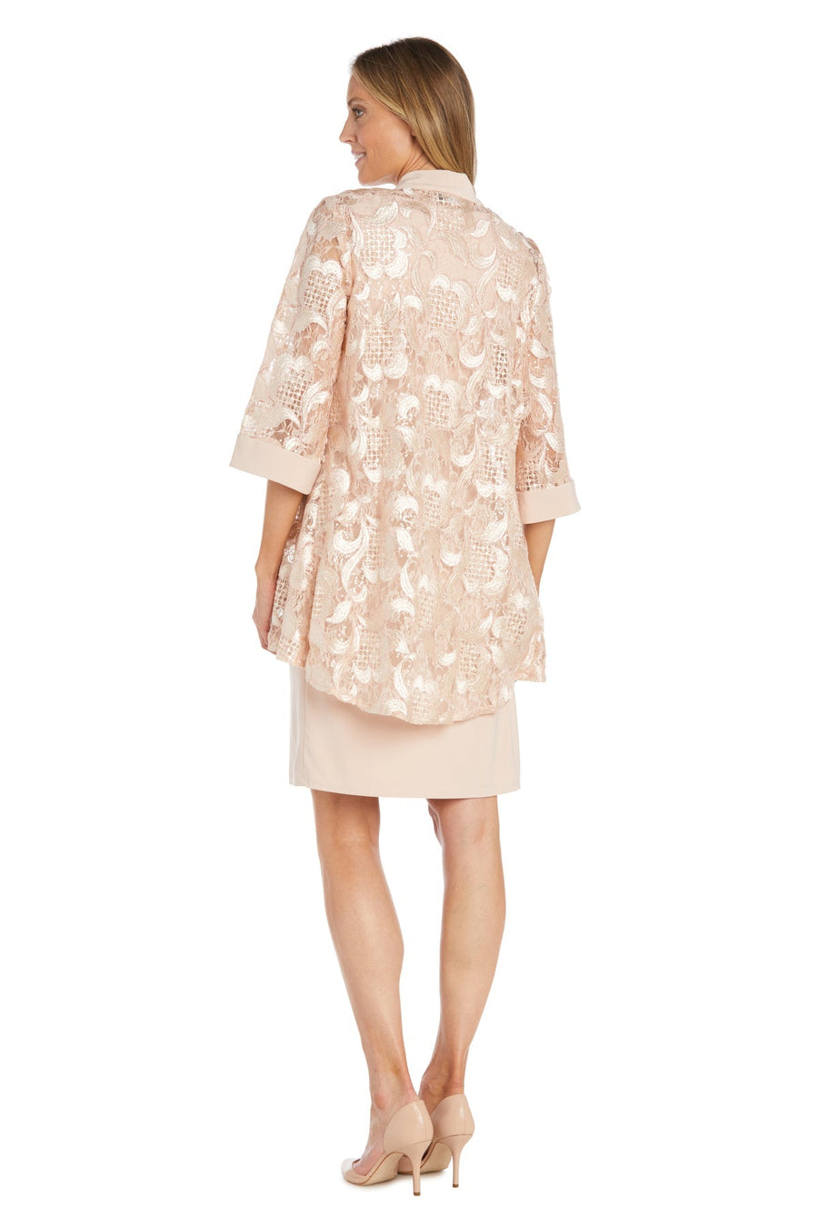 Mother of the Bride Dresses Short Sequin Jacket Mother of the Bride Dress Petal/Pink