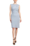 Cocktail Dresses Fitted Short Cocktail Knee Length Dress Baby Blue