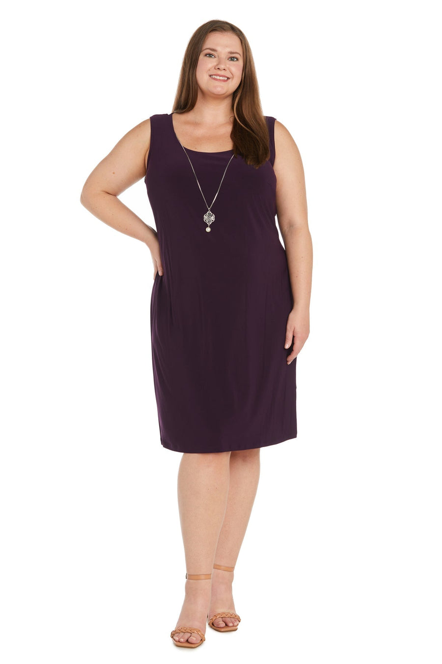 Plus Size Dresses Short Jacket Mother of the Bride Dress Plum