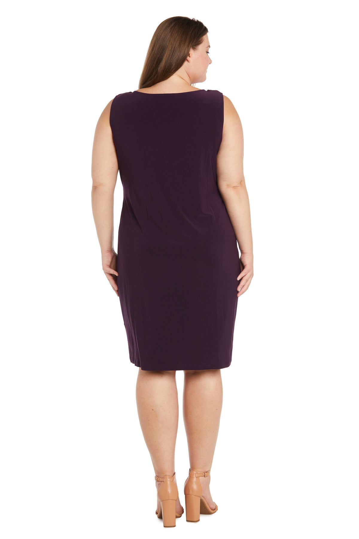 Plus Size Dresses Short Jacket Mother of the Bride Dress Plum