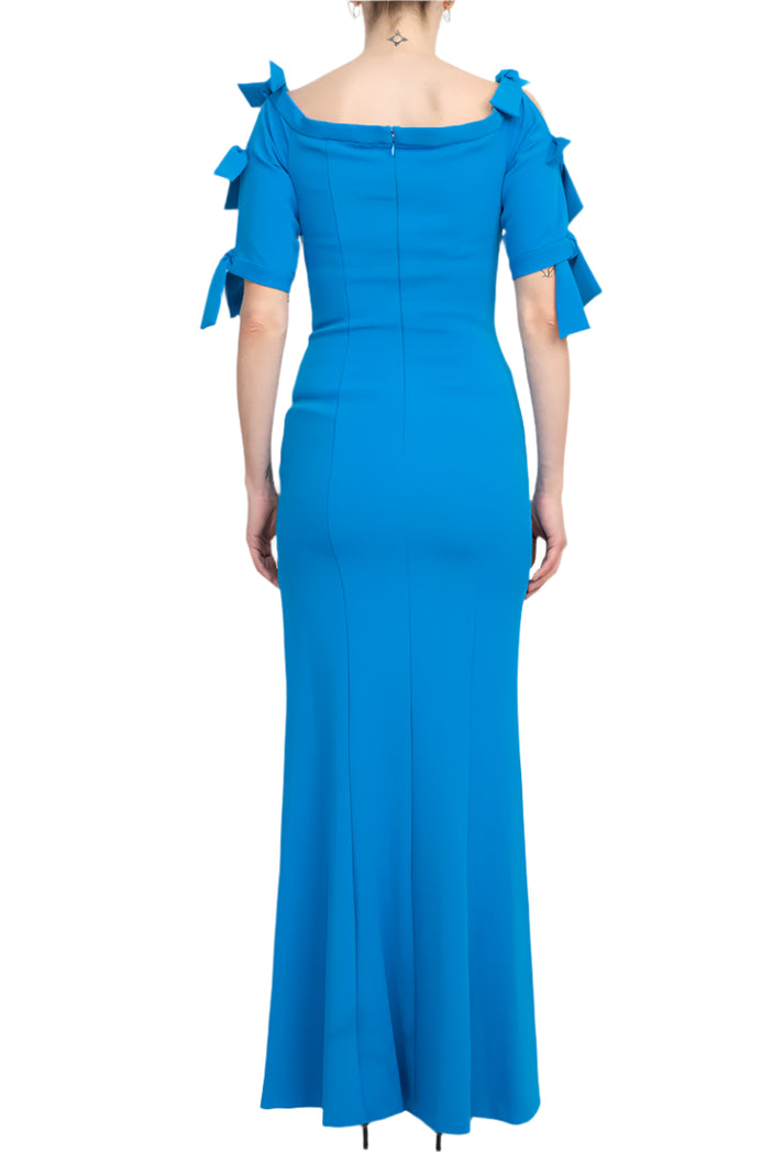 Formal Dresses Fitted Long Formal Slit Evening Dress Electric Blue
