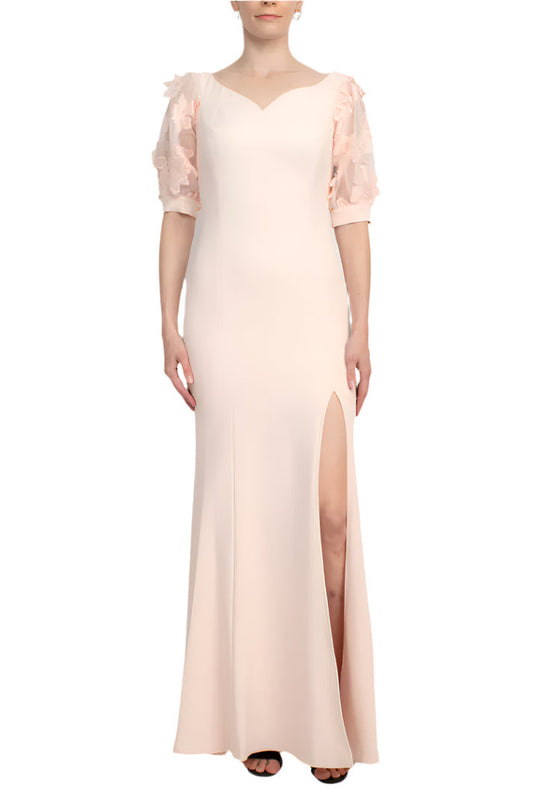 Formal Dresses Long Fitted Formal Evening Slit Dress Rose