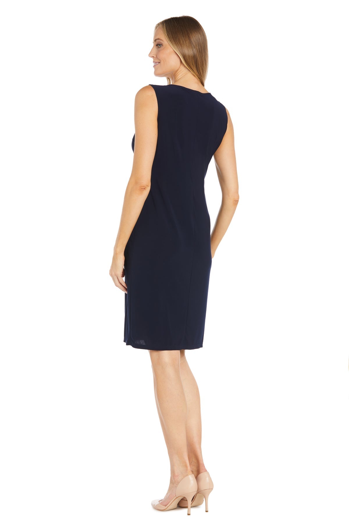 Cocktail Dresses Mother of the Bride Short Cocktail Jacket Dress Navy/Champagne