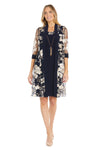 Cocktail Dresses Mother of the Bride Short Cocktail Jacket Dress Navy/Champagne