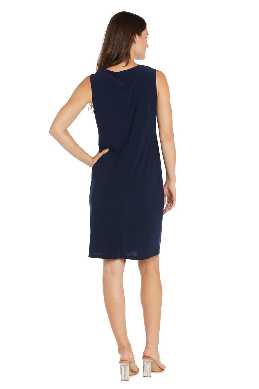 Cocktail Dresses Mother of the Bride Short Cocktail Jacket Dress Navy/Pink