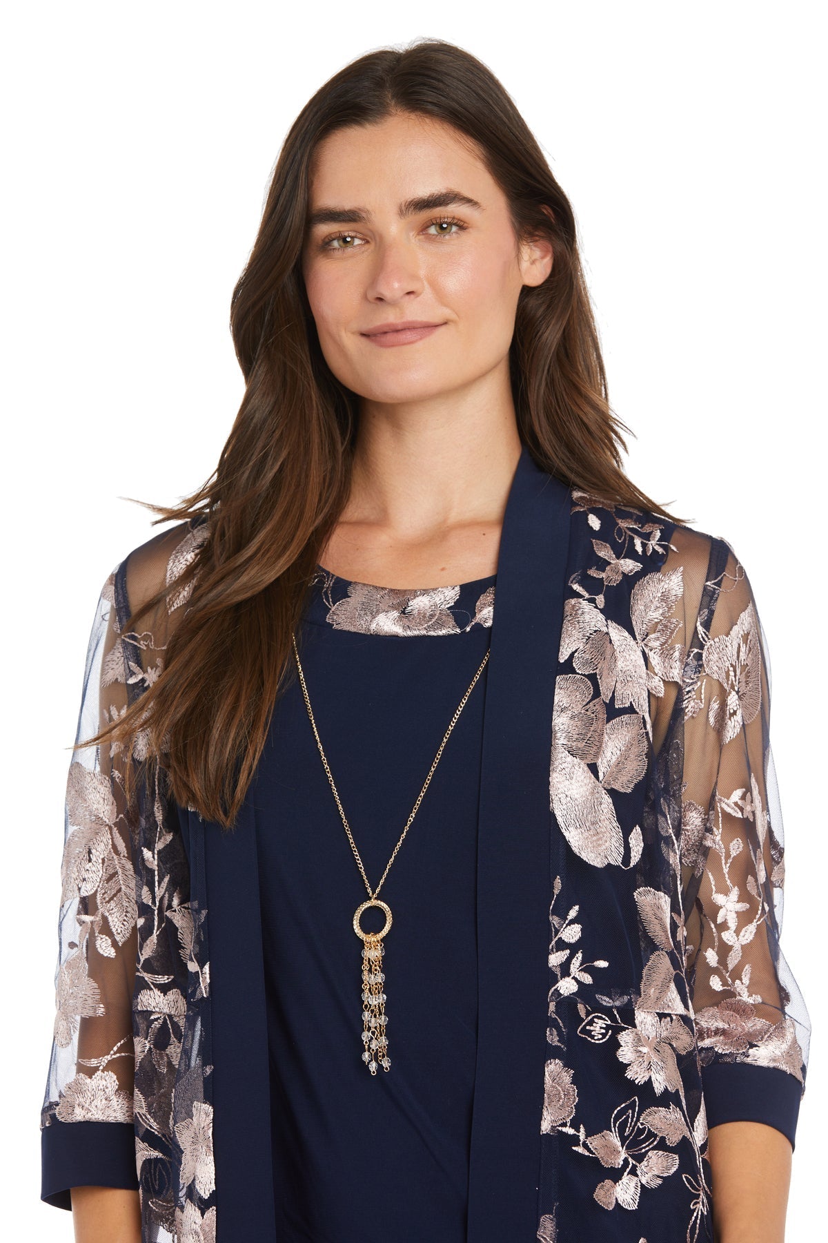 Cocktail Dresses Mother of the Bride Short Cocktail Jacket Dress Navy/Pink