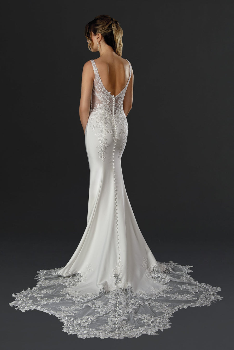 Wedding Dresses Wedding Long Fitted Mermaid Dress Off White