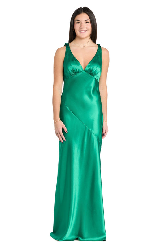 Prom Dresses Fitted Long Formal Cowl Prom Dress Emerald