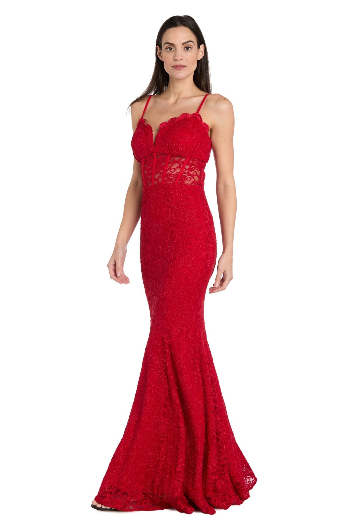 Prom Dresses Long Formal Lace Prom Dress Red