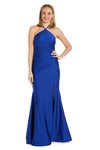 Prom Dresses Formal Long Fitted Slit Prom Dress Royal
