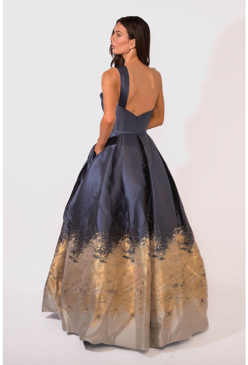 فستان سهرة طويل بكتف واحد من Terani Couture 1912E9180