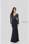 Formal Dresses Long Sleeve Fitted Formal Evening Dress Midnight