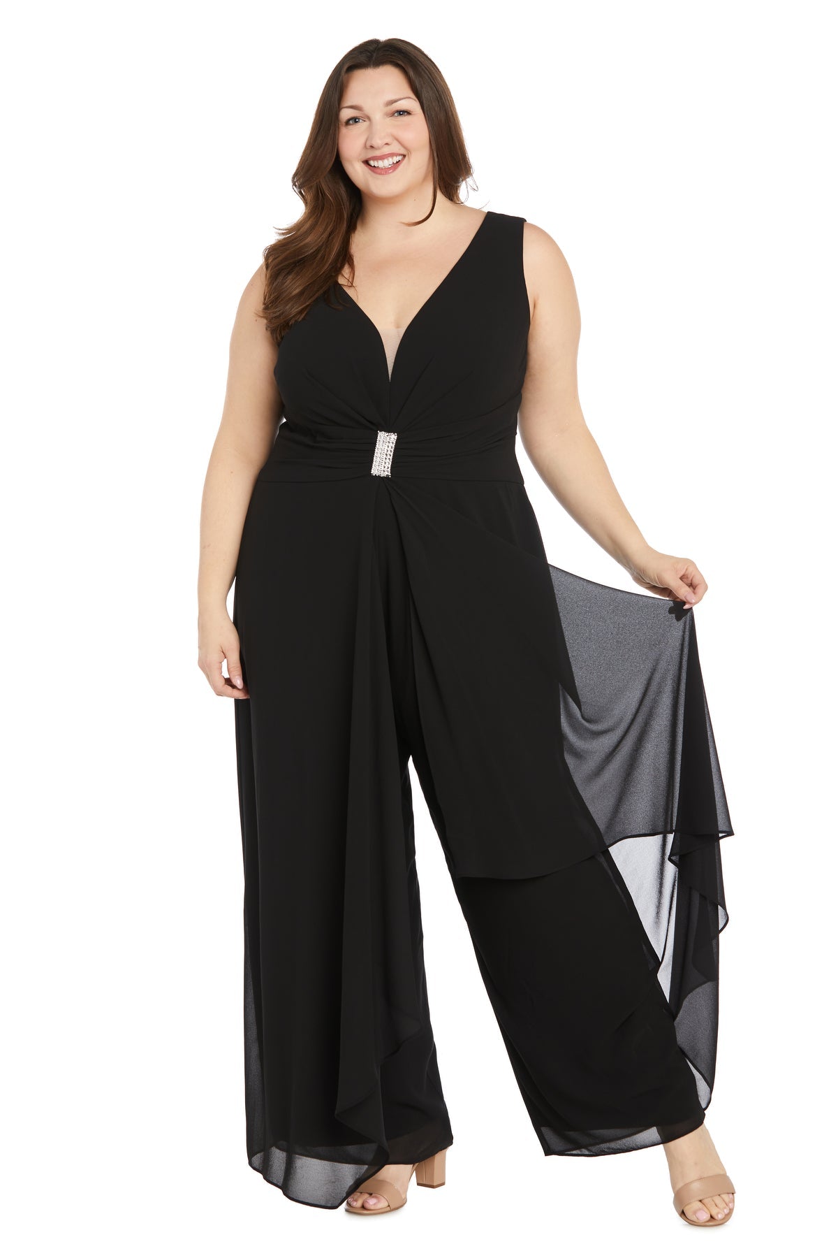 Jumpsuit Long Formal Sleeveless Pant Jumpsuit Black