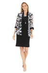 Mother of the Bride Dresses Short Formal Mother of the Bride Printed Jacket Dress Black/White