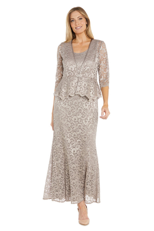 Formal Dresses Glitter Long Overlay Jacket Petite Dress Champagne