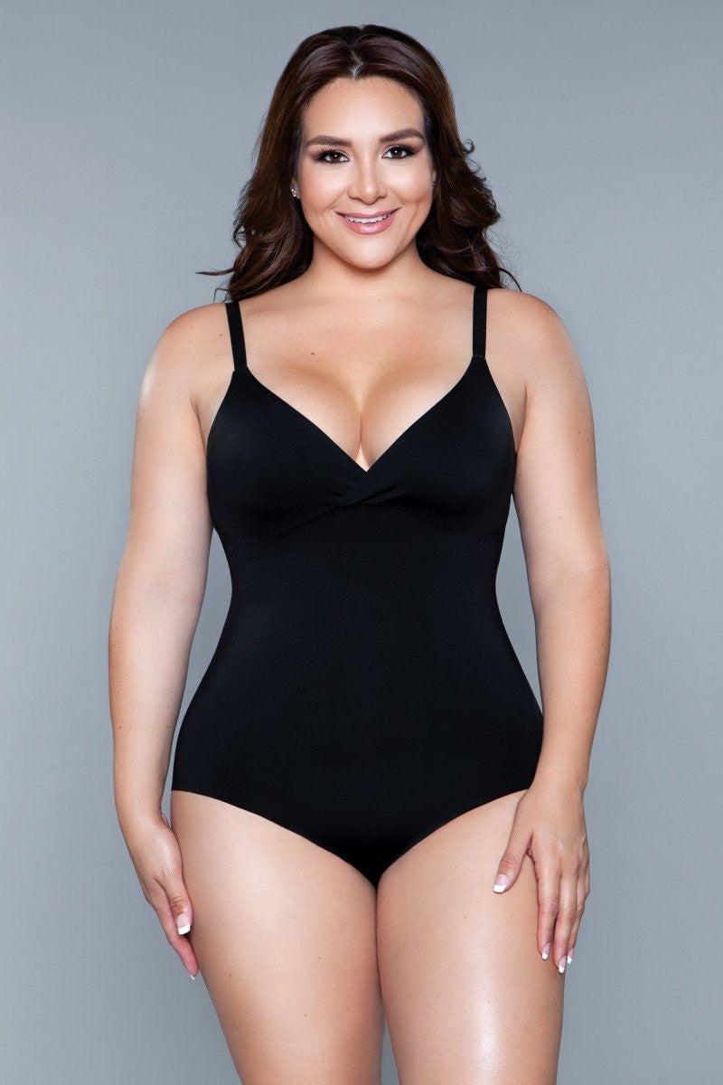 Shapewear What A Waist Shapewear Bodysuit Black