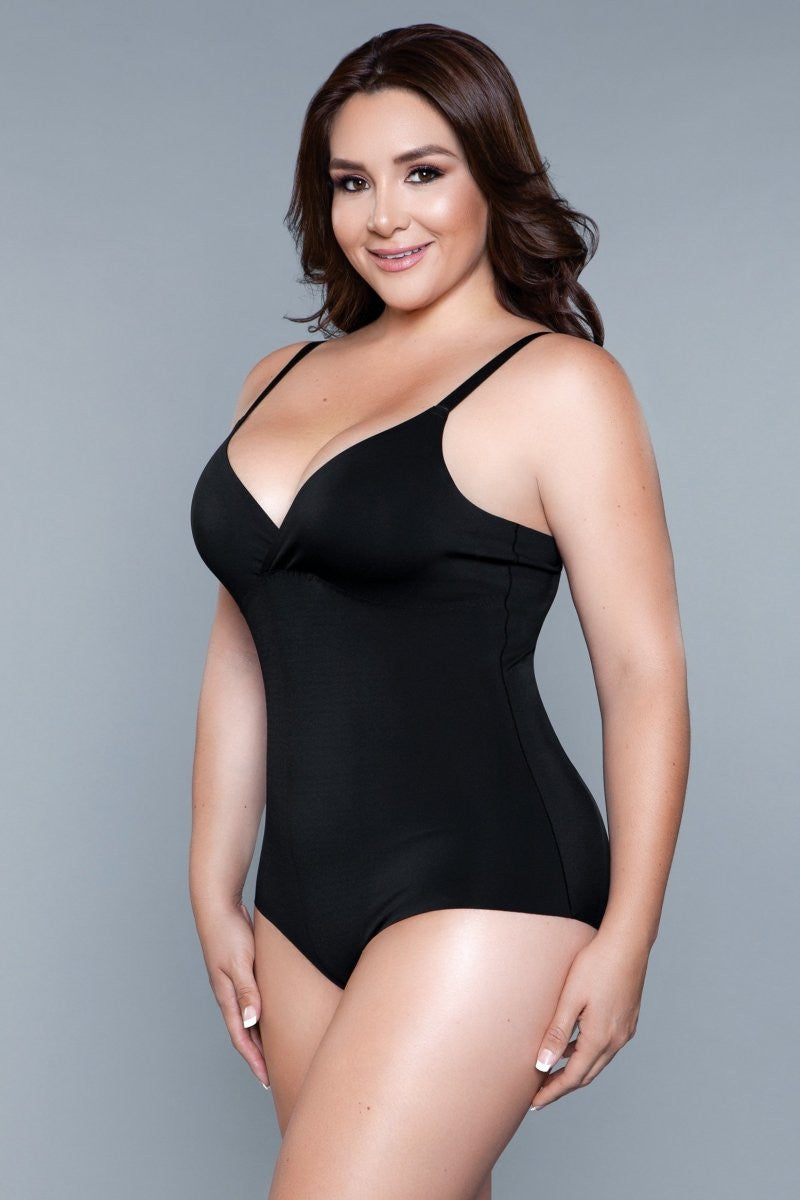 Shapewear What A Waist Shapewear Bodysuit Black