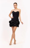 Cocktail Dresses Fitted Short Homecoming Cocktail Mini Dress Black