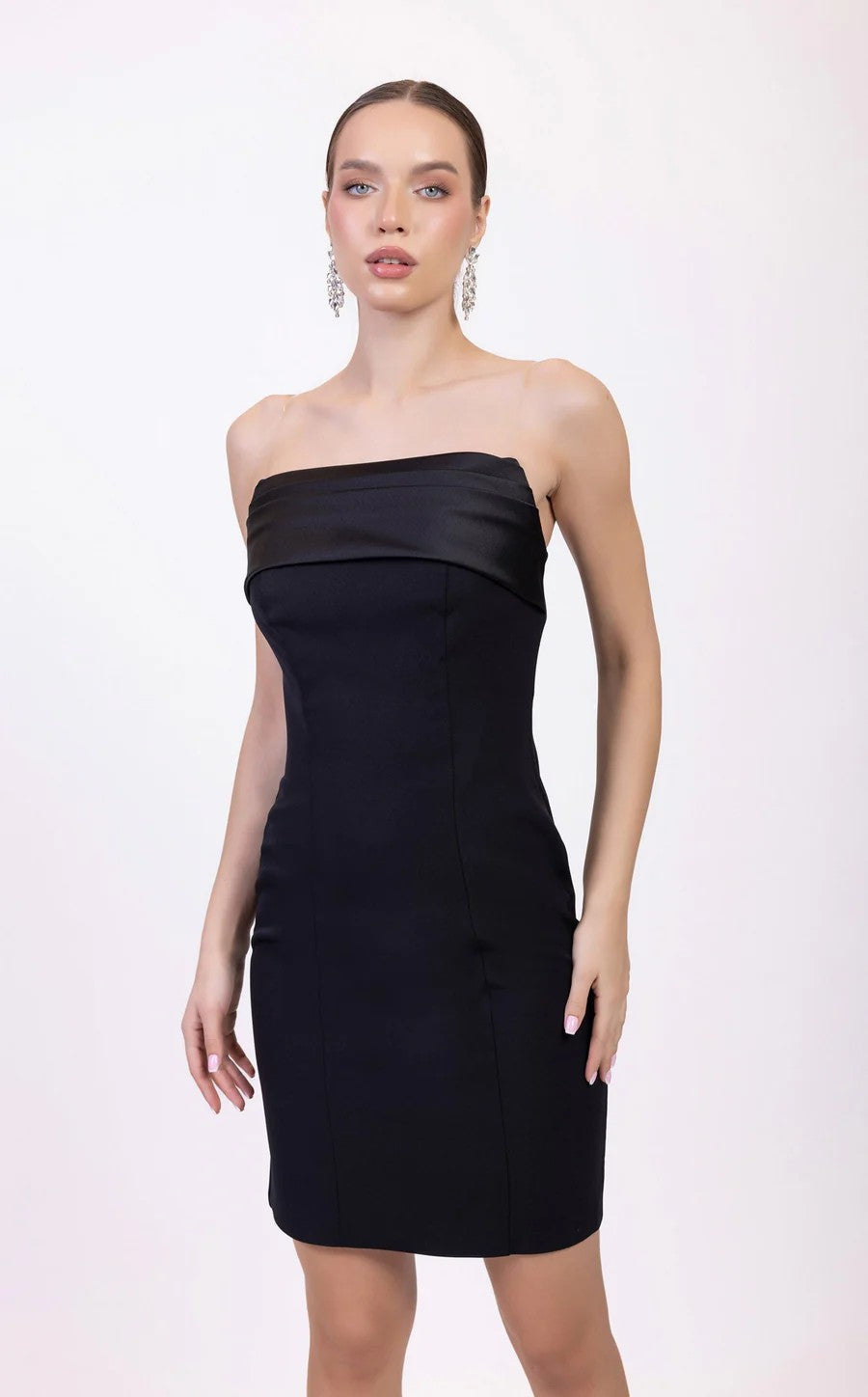 Cocktail Dresses Fitted Short Cocktail Homecoming Dress Black