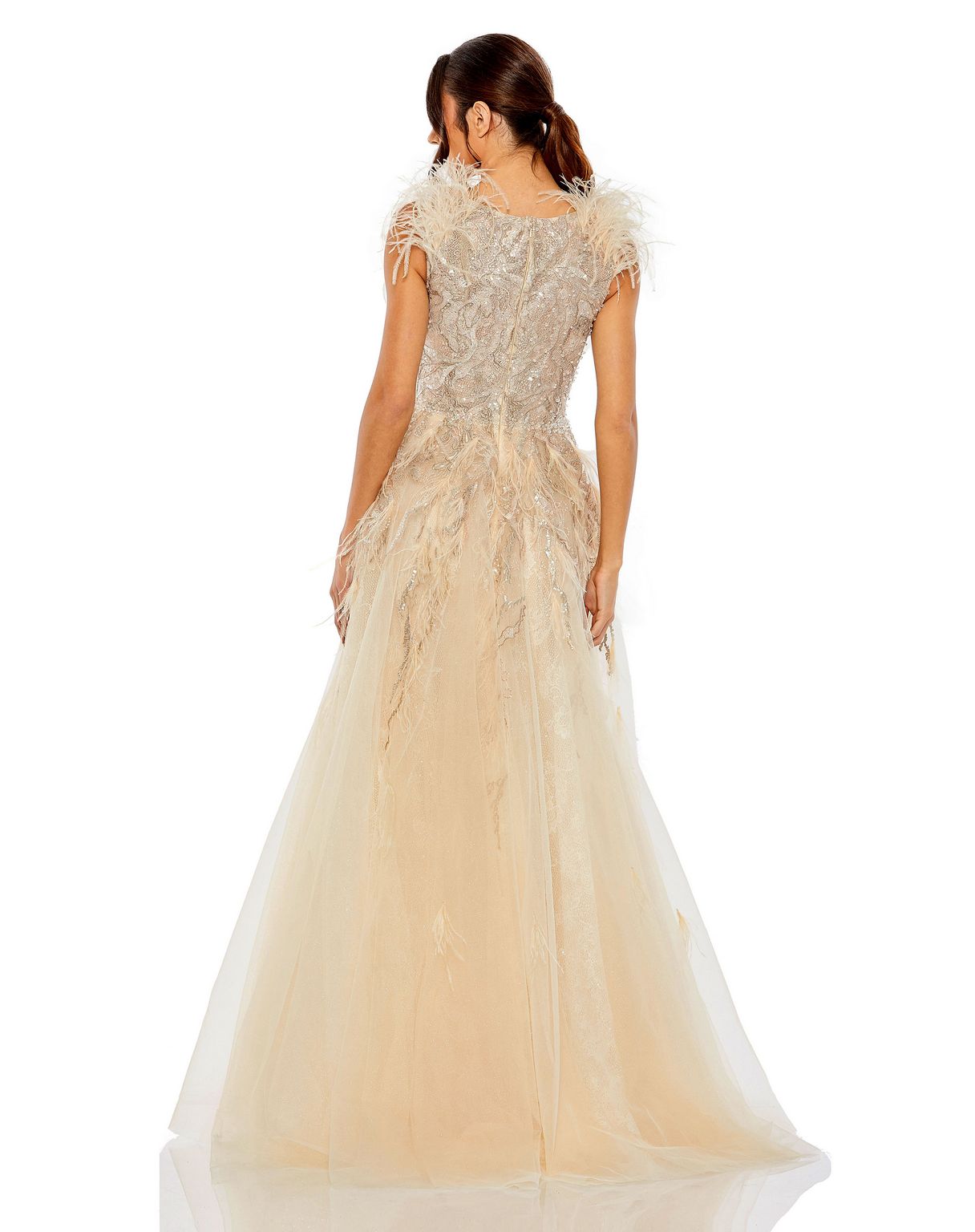 Formal Dresses Long Sleeveless Formal Evening Gown Nude