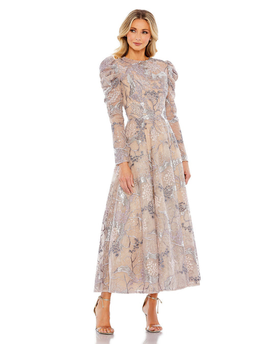 Mother of the Bride Dresses Long Sleeve A Line Mother of the Bride Dress Taupe